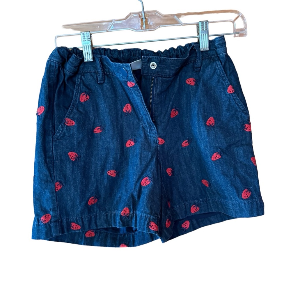 Hanna Andersson Strawberry Denim Shorts